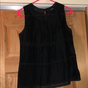 Madwell black lace top